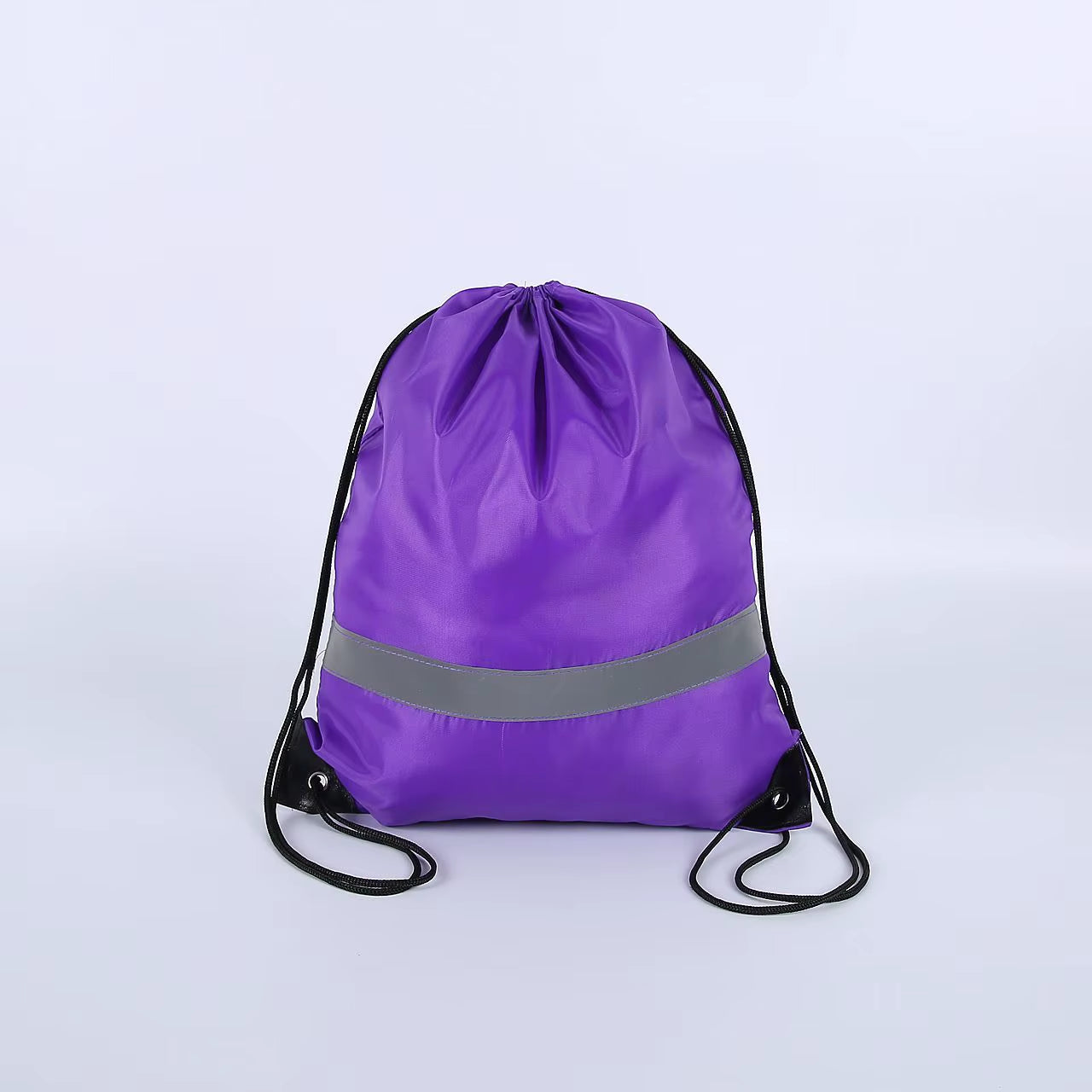 Nylon Color Portable Sports Bag Thicken Drawstring Belt Riding Backpack Gym Drawstring Shoes Bag Clothes Backpacks Waterproof