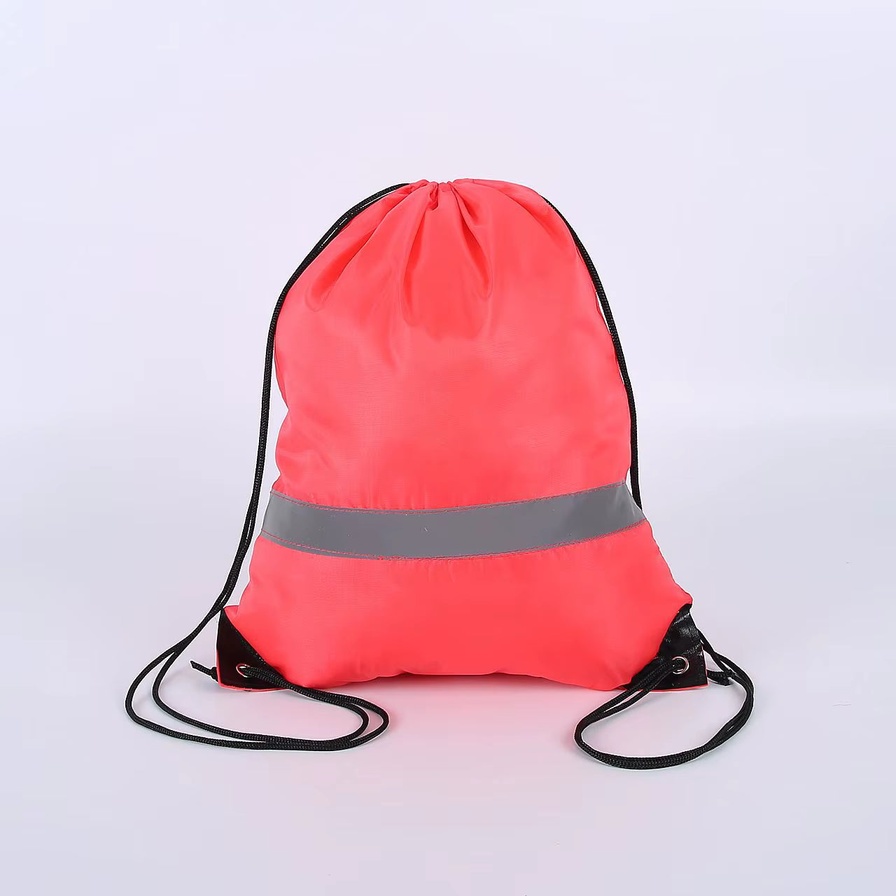 Nylon Color Portable Sports Bag Thicken Drawstring Belt Riding Backpack Gym Drawstring Shoes Bag Clothes Backpacks Waterproof