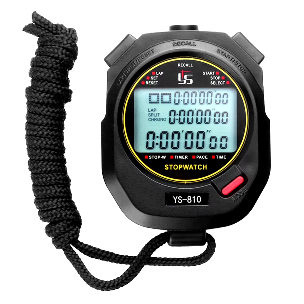 Professional Handheld Digital Stopwatch Timer Outdoor Sports Training Timer Chronograph Stop Watch 0.01S Precision Timer Tools