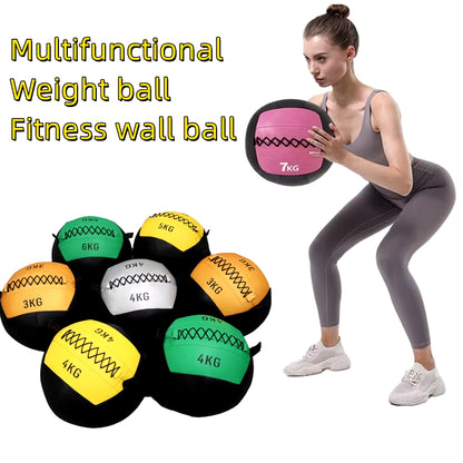 Empty 2 -12Kg Crossfit Medicine Wall Ball Gym Core Training Throwing Boucing Slam Cross Trainer Balance Training Medicine Ball